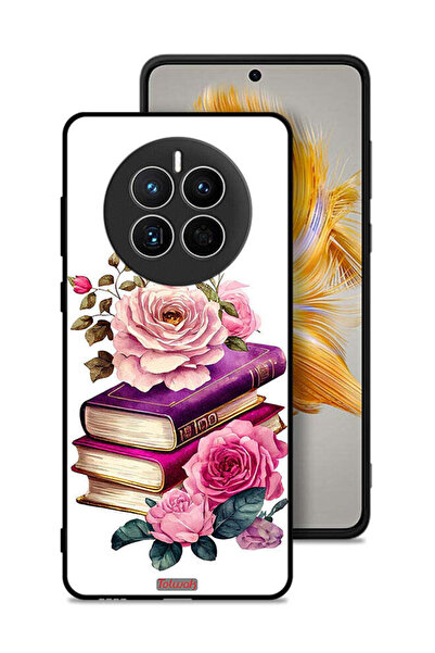Tolwak غطاء حماية لهاتف هواوي ميت 50 بنقشة الورود والكتب