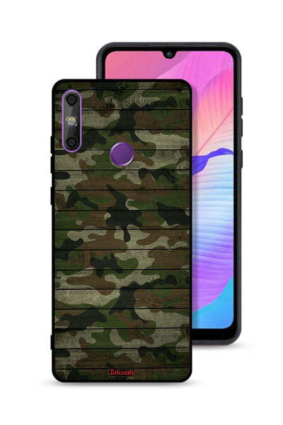 Tolwak غطاء حماية لهاتف هواوي إنجوي 20e بنمط خشبي مموه