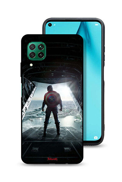 Tolwak غطاء حماية لهاتف هواوي P40 لايت 4G بتصميم صورة كابتن أمريكا
