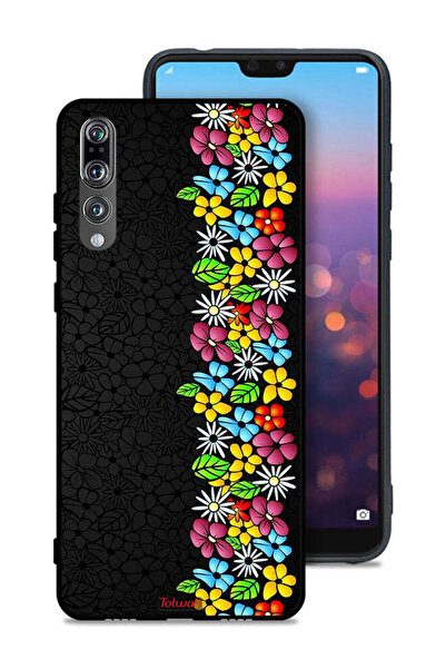 Tolwak Huawei P20 Pro Protective Case Cover Flowers Line