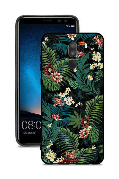 Tolwak غطاء حماية لهاتف هواوي ميت 10 لايت بنقشة أوراق استوائية