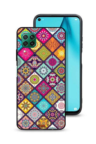 Tolwak غطاء حماية لهاتف هواوي بي 40 لايت 4G بنمط مربعات ماندالا