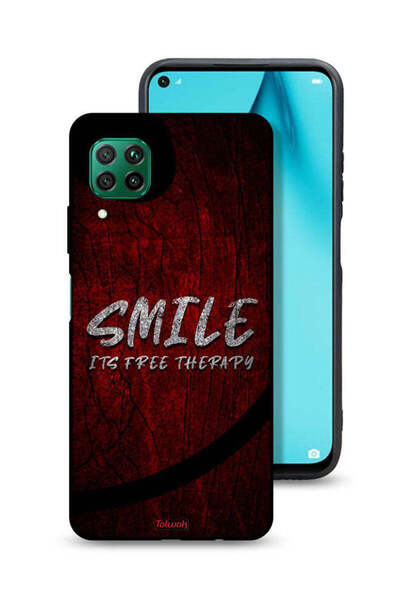 Tolwak Huawei P40 lite 4G Protective Case Cover Smile Its Free Therapy