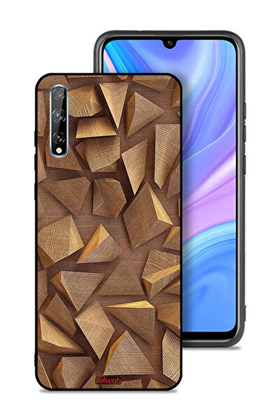 Tolwak غطاء حماية لهاتف هواوي بي سمارت إس بتصميم قطع خشبية فنية