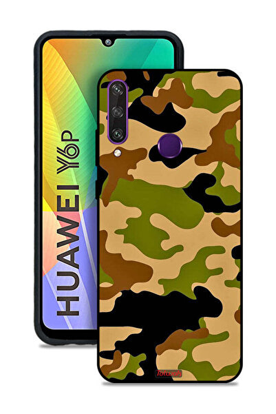 Tolwak Huawei Y6p Protective Case Cover Camouflage Abstract Digital Pattern