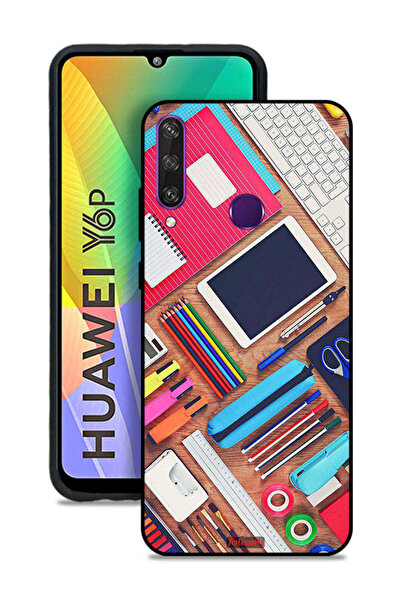 Tolwak غطاء حماية لهاتف هواوي Y6p بتصميم فتاة هواية مكتبية