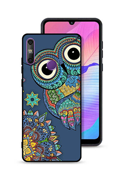 Tolwak Huawei Enjoy 20e Protective Case Cover Floral Owl