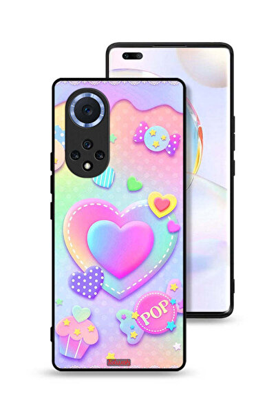 Tolwak غطاء حماية لهاتف Honor 50 Pro برسومات قلوب البوب