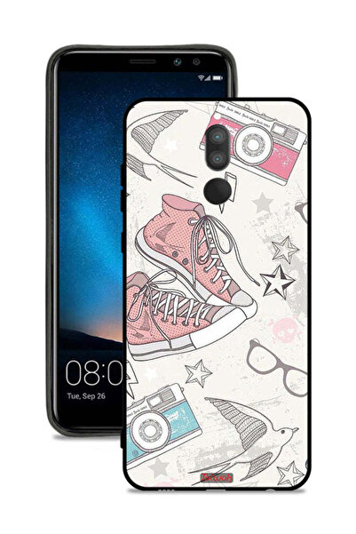 Tolwak غطاء حماية لهاتف هواوي ميت 10 لايت بتصميم حذاء من القماش وفن الكاميرا