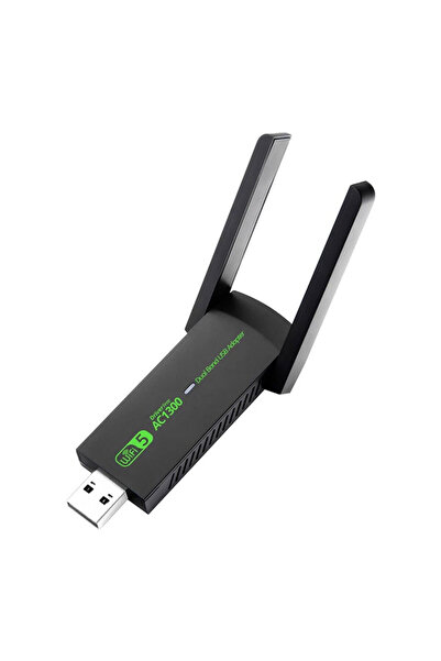 Leonpro usb wireless adaptör wifi5 ac1300 mbps dual bant usb adapter 2.4G -5G