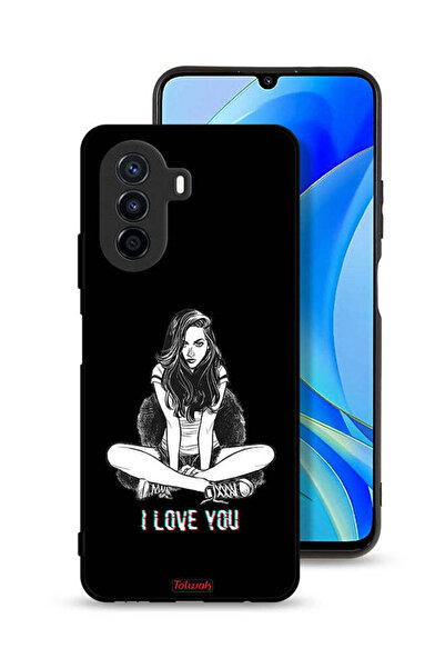 Tolwak غطاء حماية لهاتف هواوي نوفا Y70 بطبعة "أحبك"