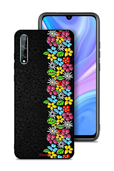 Tolwak غطاء حماية لهاتف هواوي بي سمارت إس - فلاورز لاين