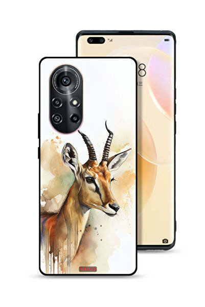 Tolwak غطاء حماية لهاتف هواوي نوفا 8 برو، رسم غزال تجريدي