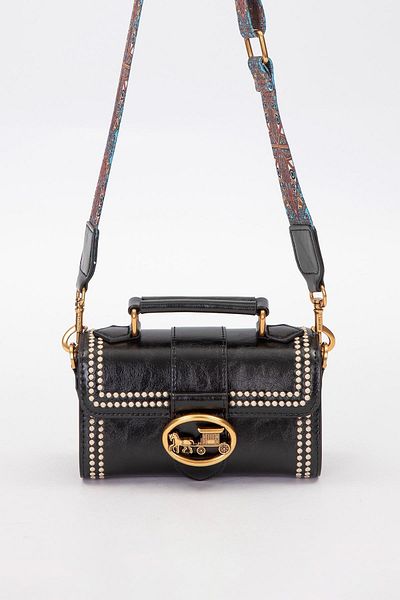 Levidor Premium Speckle Detail Shoulder Bag Black