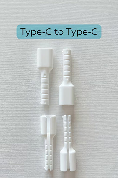 PSGT İphone 15 16 Plus Pro Max Uyumlu Yeni Seri Type-C Çift Taraf Sarj Kablosu Koruyucu Kılıf Kap