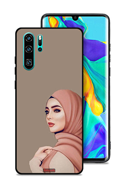 Tolwak غطاء حماية لهاتف هواوي بي 30 برو - فتاة محجبة جميلة
