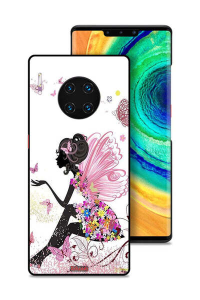 Tolwak غطاء حماية لهاتف هواوي ميت 30 إي برو 5G بتصميم فتاة الفراشة