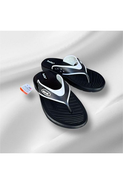 AkınalBella Men's Black Flip Flops Eva Beach Pool Daily Slippers