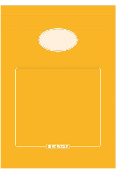 Mena Rise Şirinshop A5 Cardboard Cover Memo Pad, Office Series, 80 Sheets, Plain, Yellow 1108107