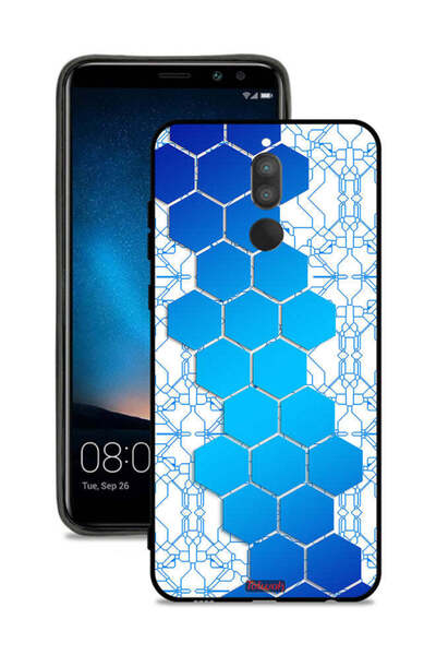Tolwak غطاء حماية لهاتف هواوي ميت 10 لايت - شبكة أيقونات سداسية الأضلاع