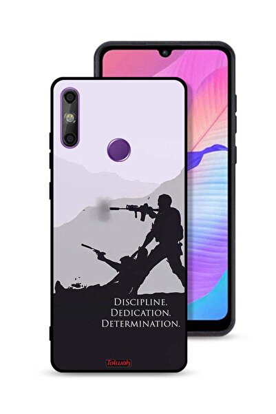 Tolwak غطاء حماية لهاتف هواوي إنجوي 20e بتصميم "الانضباط والتفاني والتصميم"