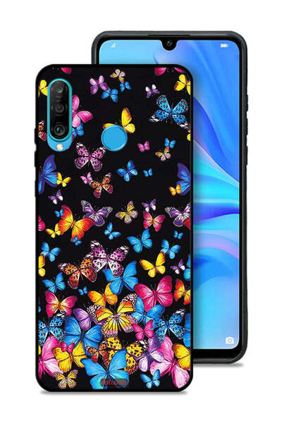 Tolwak غطاء حماية لهاتف هواوي بي 30 لايت بنقشة فراشات ملونة