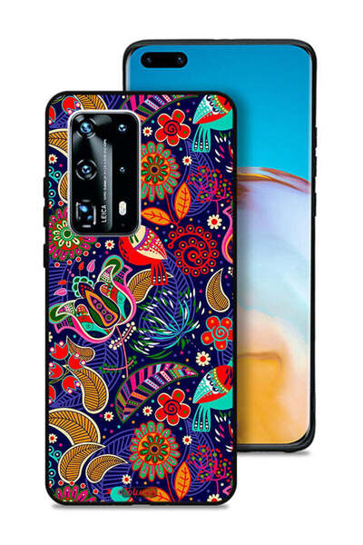 Tolwak غطاء حماية لهاتف هواوي بي 40 برو بلس 5G بنقشة طيور وزهور
