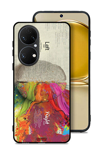 Tolwak غطاء حماية لهاتف Huawei P50 بتصميم تجريدي لعلم الدماغ