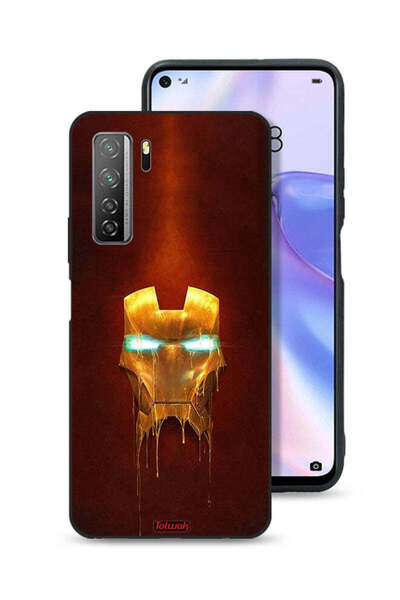 Tolwak غطاء حماية لهاتف هواوي P40 لايت 5G بطبعة الرجل الحديدي من مارفل كوميكس