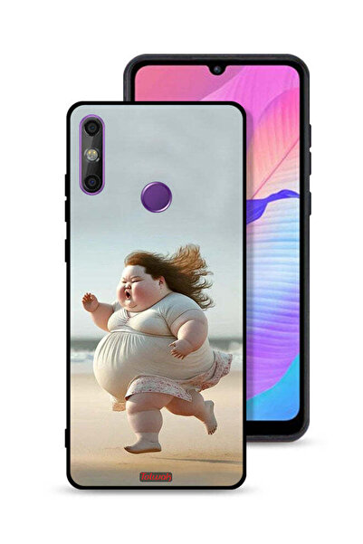 Tolwak غطاء حماية لهاتف هواوي إنجوي 20e - فتاة سمينة تركض