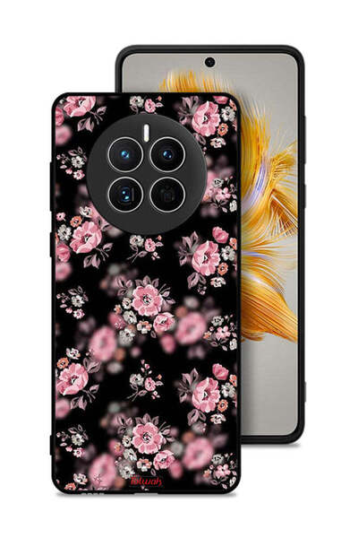 Tolwak غطاء حماية لهاتف هواوي ميت 50 بنقشة زهور بورتريه
