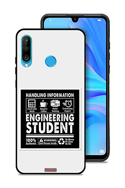 Tolwak غطاء حماية لهاتف هواوي نوفا 4e، ملصق طالب هندسة