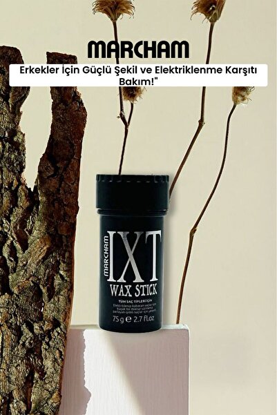 Marcham IXT Marcham Stick Wax Erkek – Saç Şekillendirici & Kontrol Sağlayan S...