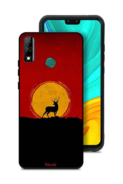Tolwak غطاء حماية لهاتف هواوي Y8s بتصميم غزال وقمر