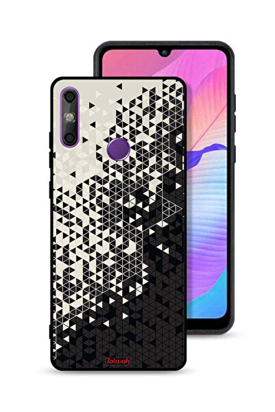 Tolwak غطاء حماية لهاتف هواوي إنجوي 20e بنمط مثلث فني رقمي