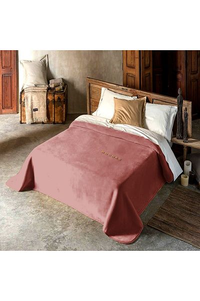 ROCHAS Plain blanket, Rochas brand, made in Spain (for two people, 220 x 240)