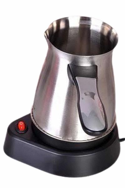 Clevora Electric Coffee Pot 800 Watt Stainless Steel Turkish Coffee Machine with Handle