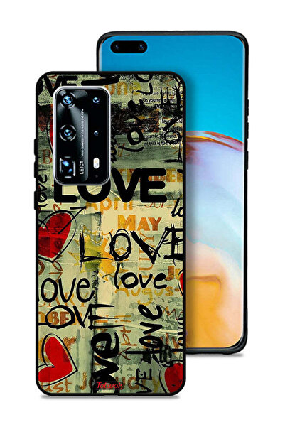 Tolwak غطاء حماية لهاتف هواوي بي 40 برو بلس 5G - علامات الحب