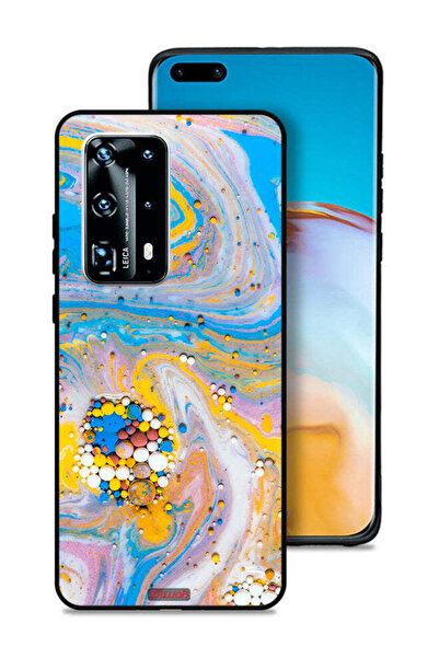 Tolwak غطاء حماية لهاتف هواوي بي 40 برو بلس 5G بنقشة جواهر ملونة تجريدية