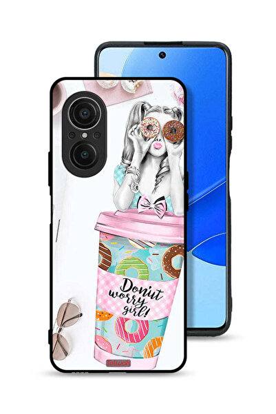 Tolwak غطاء حماية لهاتف هواوي نوفا 9 SE بتصميم فتاة دونات ووري جيرل