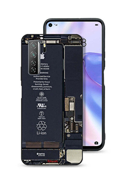 Tolwak غطاء حماية لهاتف هواوي P40 لايت 5G بنمط دائرة الهاتف