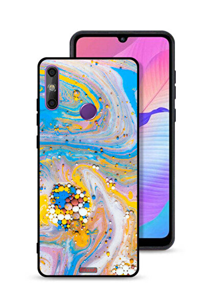 Tolwak غطاء حماية لهاتف هواوي إنجوي 20e بأحجار كريمة ملونة تجريدية