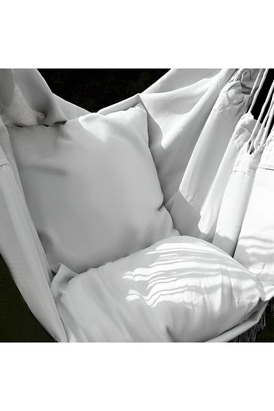 Gardlov Brazilian hammock rocking chair garden terrace, maximum weight 120kg, 2 soft cushions, universal