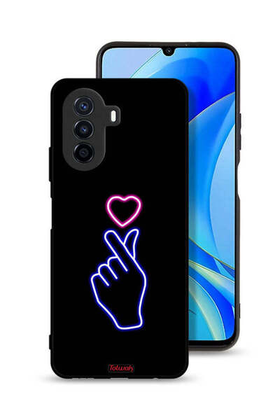 Tolwak غطاء حماية لهاتف هواوي نوفا Y70 بتصميم قلب سريع