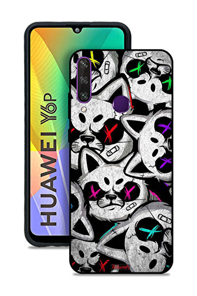 Tolwak غطاء حماية لهاتف هواوي Y6p بطبعة قطط مارشميلو