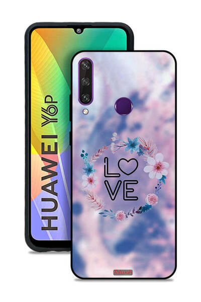 Tolwak غطاء حماية لهاتف هواوي Y6p بتصميم خاتم زهور الحب