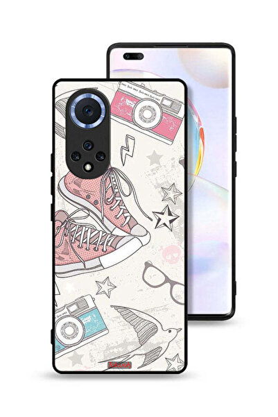 Tolwak غطاء حماية لهاتف Honor 50 Pro مع حذاء من القماش وفن الكاميرا
