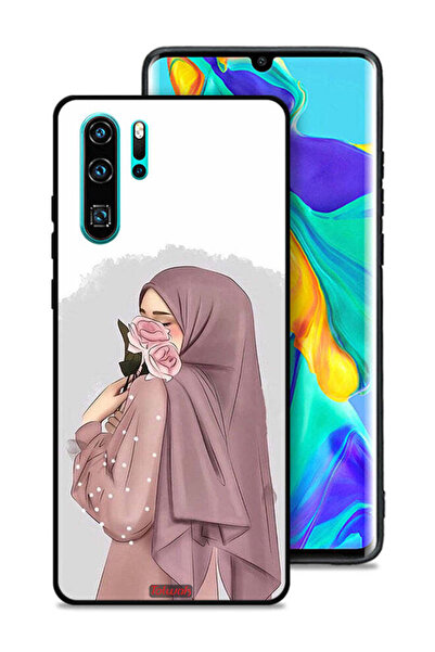 Tolwak غطاء حماية لهاتف هواوي P30 Pro بتصميم فتاة تحمل ورودًا