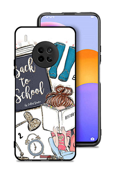 Tolwak غطاء حماية لهاتف Huawei Y9a بتصميم فتاة مدرسية تقرأ التاريخ