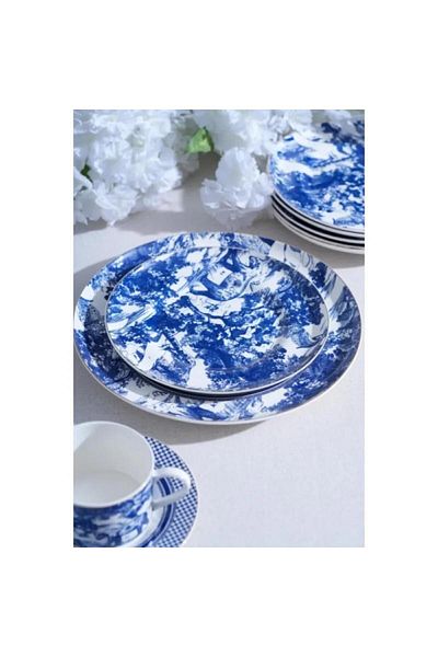 ACAR Destınee Porcelain 19 Piece Cake Set for 6 People Mst514